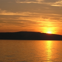 Sončni zahod, kvarner, Krk